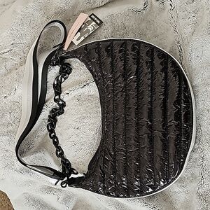 NWT BCBGeneration Purse Puffer 2-in-1 Crossbody Shoulder Guitar Strap Chain
